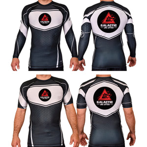 Galactic Jiu Jitsu Academy Rash Guards Black/White #8220 A