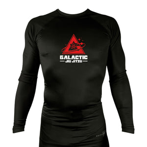 Galactic Jiu Jitsu All Black Rash Guards Long Sleeves #8220 A