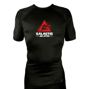 Galactic Jiu Jitsu All Black Rash Guards Short Sleeves #8220 A