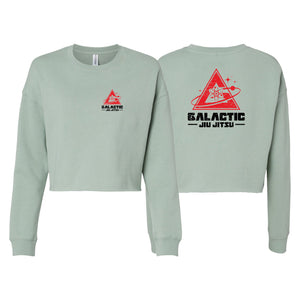 Galactic Jiu Jitsu Women's Cropped Crewneck Sweatshirt #8220 A
