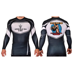 Galactic Jiu Jitsu Academy Rash Guards Black/White #8220 B