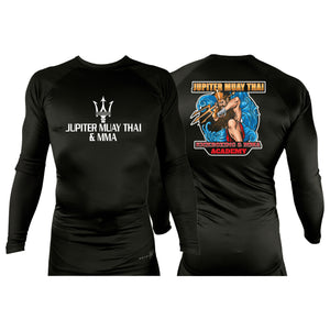 Galactic Jiu Jitsu All Black Rash Guards Long Sleeves #8220 B