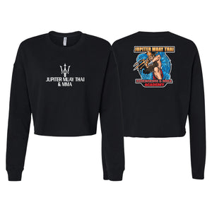 Galactic Jiu Jitsu Women's Cropped Crewneck Sweatshirt #8220 B