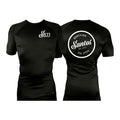 Santos Brazilian Jiu-Jitsu All Black Rash Guards Short Sleeves #8221 A