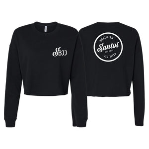 Santos Brazilian Jiu-Jitsu Women's Cropped Crewneck Sweatshirt #8221 A