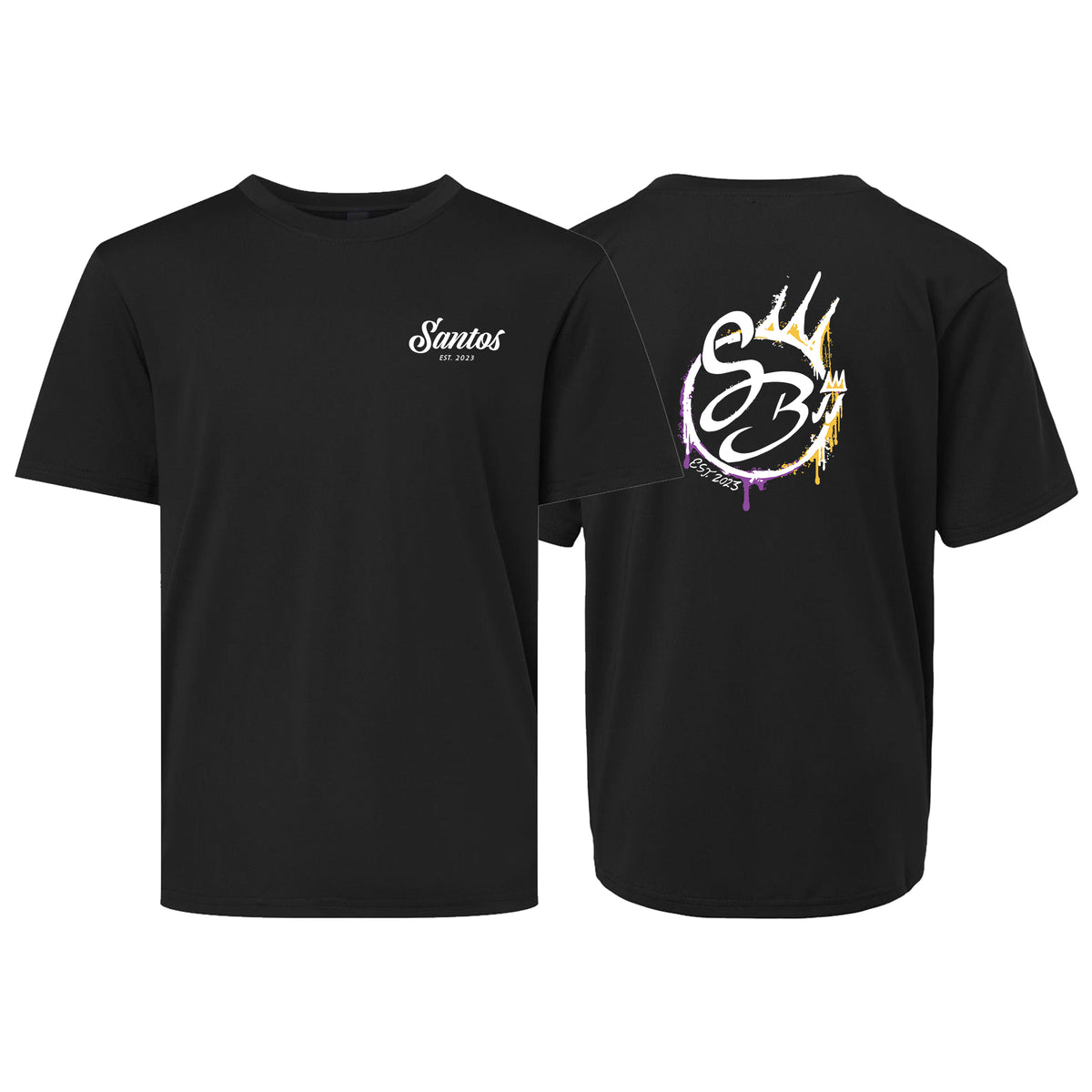 Santos Brazilian Jiu-Jitsu Dry Fit Kids Shirts #8221 B