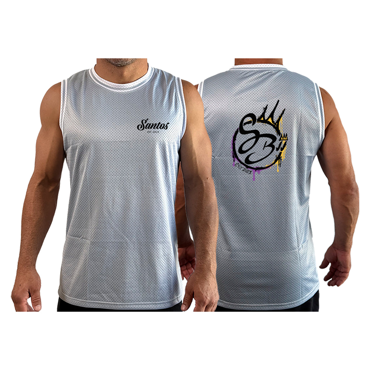 Santos Brazilian Jiu-Jitsu Basketball Jerseys #8221 B