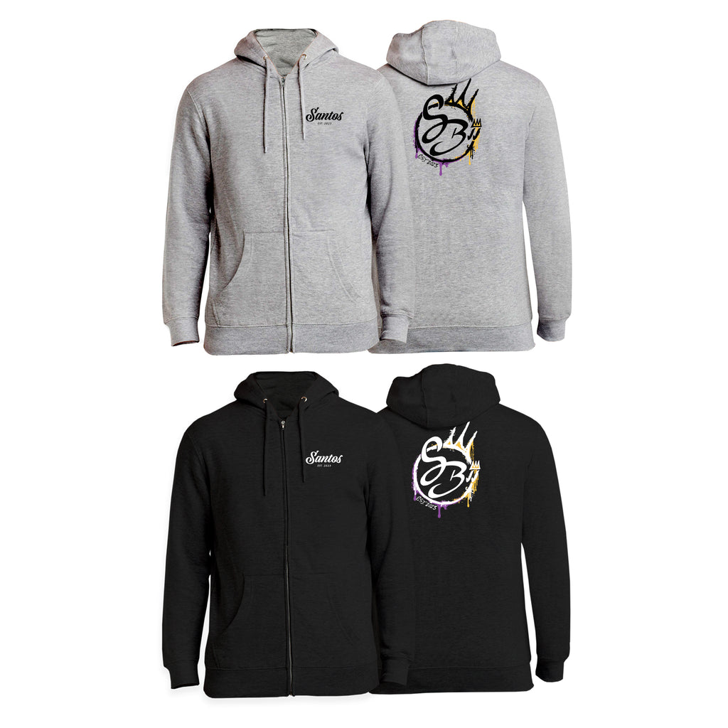 Santos Brazilian Jiu-Jitsu Zip-Up Hoodies #8221 B
