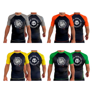 Southside Martial Arts All Black Ranked Short Sleeve Rash Guards #8222 A
