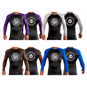 Southside Martial Arts All Black Ranked Long Sleeve Rash Guards #8222 A