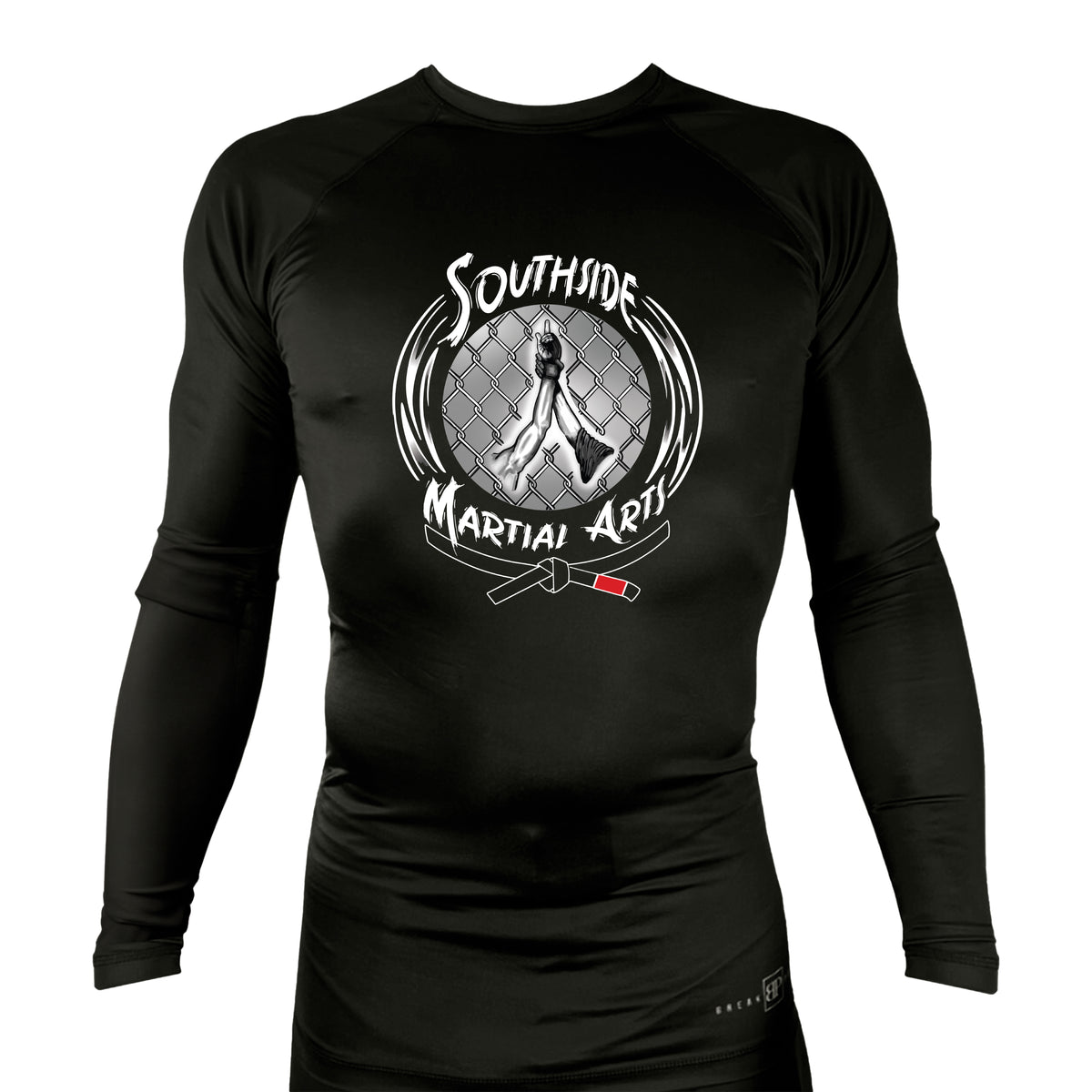 Southside Martial Arts All Black Rash Guards Long Sleeves #8222 A