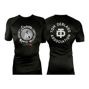 Southside Martial Arts All Black Rash Guards Short Sleeves #8222 A