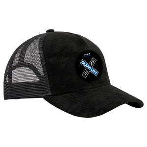 Island City Jiu Jitsu Suede Trucker Hat #8226 C
