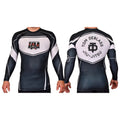 Iowa MA Academy Rash Guards Black/White #8223 A