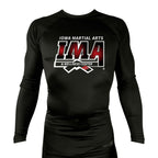 Iowa MA All Black Rash Guards Long Sleeves #8223 A