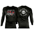 Iowa MA All Black Rash Guards Long Sleeves #8223 A
