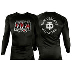 Iowa MA All Black Rash Guards Long Sleeves #8223 A
