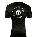 Iowa MA All Black Rash Guards Short Sleeves #8223 A