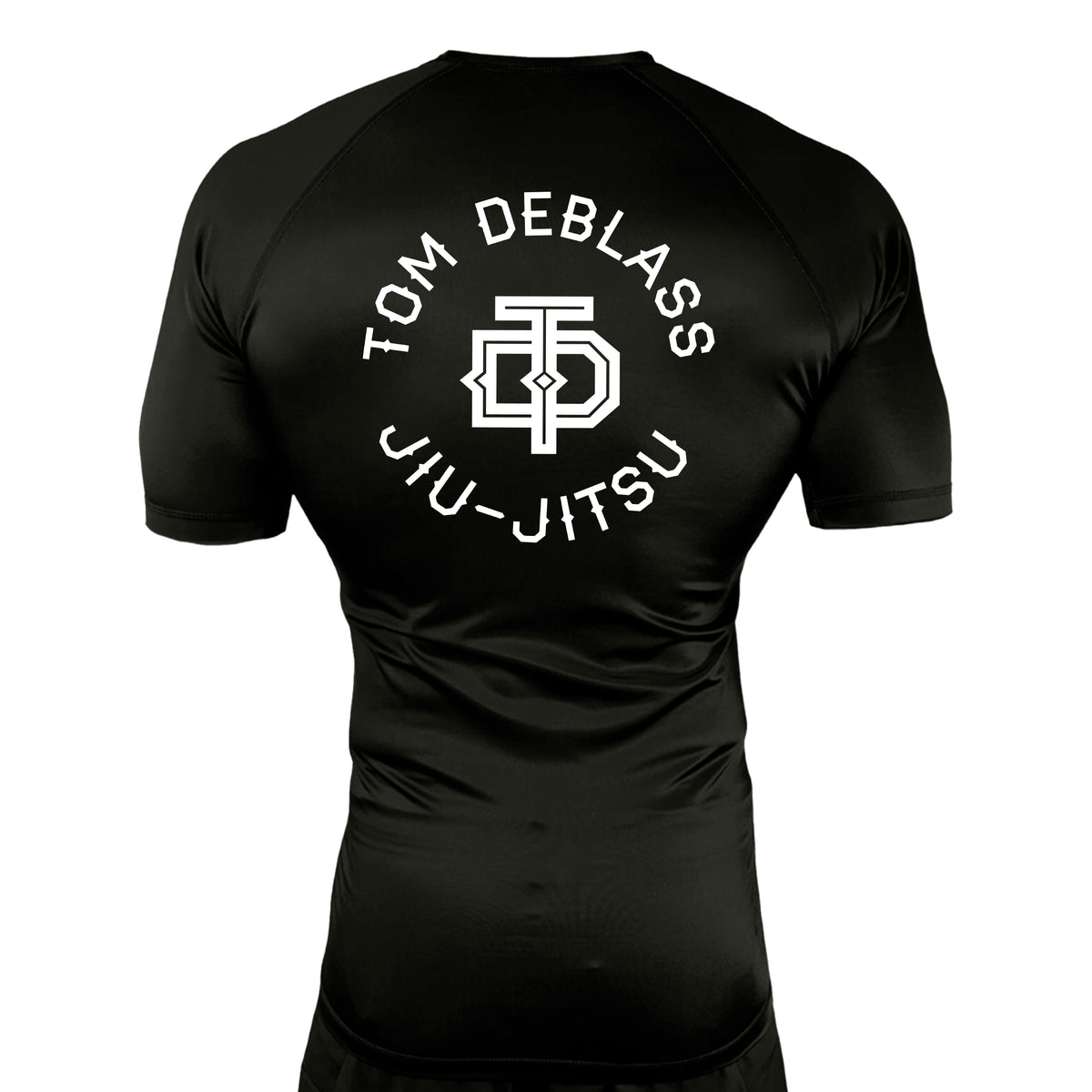 Iowa MA All Black Rash Guards Short Sleeves #8223 A
