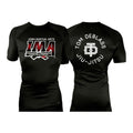 Iowa MA All Black Rash Guards Short Sleeves #8223 A