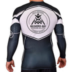 Bushido-Kai Brazilian Jiu-Jitsu Academy Rash Guards Black/White #8224 A