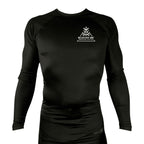 Bushido-Kai Brazilian Jiu-Jitsu All Black Rash Guards Long Sleeves #8224 A