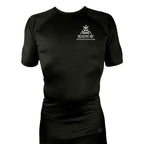 Bushido-Kai Brazilian Jiu-Jitsu All Black Rash Guards Short Sleeves #8224 A