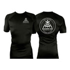 Bushido-Kai Brazilian Jiu-Jitsu All Black Rash Guards Short Sleeves #8224 A