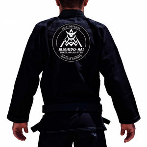 Bushido-Kai Brazilian Jiu-Jitsu Academy Adults Gi - Black #1813 A