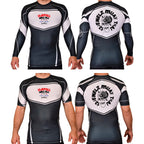 12 Jewelz Muay Thai Academy Rash Guards Black/White #8225 A