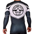 Island City Jiu Jitsu Academy Rash Guards Black/White #8226 A