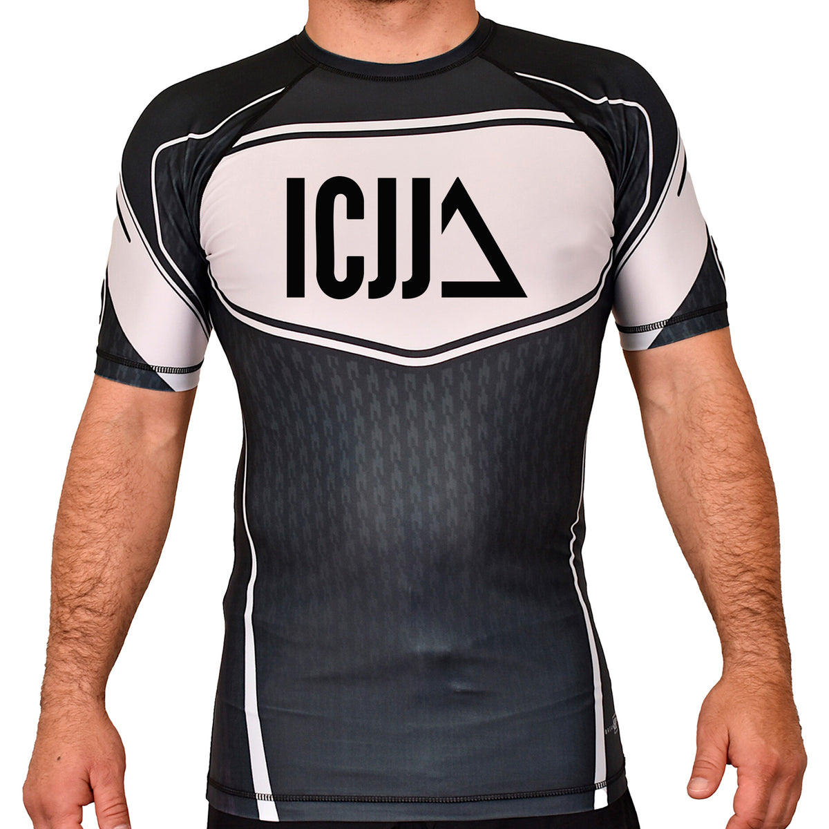 Island City Jiu Jitsu Academy Rash Guards Black/White #8226 A