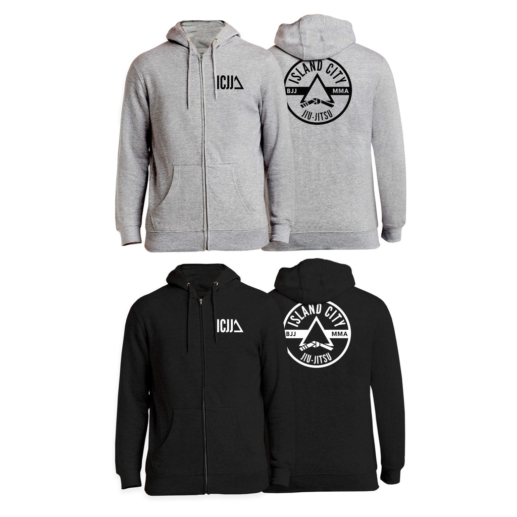 Island City Jiu Jitsu Zip-Up Hoodies #8226 A