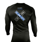 Island City Jiu Jitsu All Black Rash Guards Long Sleeves #8226 C