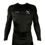 Island City Jiu Jitsu All Black Rash Guards Long Sleeves #8226 C