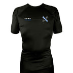 Island City Jiu Jitsu All Black Rash Guards Short Sleeves #8226 C