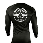 Island City Jiu Jitsu All Black Rash Guards Long Sleeves #8226 A