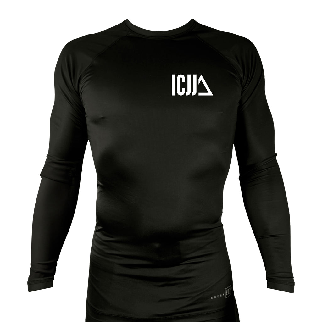 Island City Jiu Jitsu All Black Rash Guards Long Sleeves #8226 A