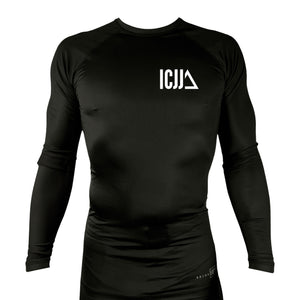 Island City Jiu Jitsu All Black Rash Guards Long Sleeves #8226 A