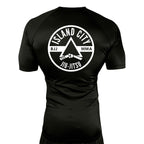 Island City Jiu Jitsu All Black Rash Guards Short Sleeves #8226 A