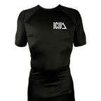 Island City Jiu Jitsu All Black Rash Guards Short Sleeves #8226 A