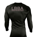 Bossier Jiu Jitsu All Black Rash Guards Long Sleeves #8227 E (LBBA)