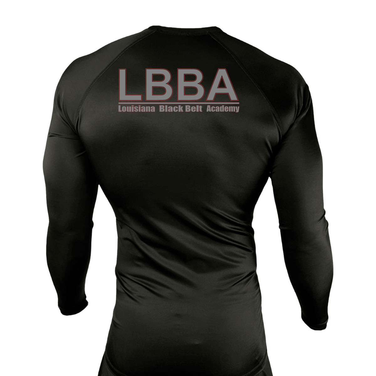 Bossier Jiu Jitsu All Black Rash Guards Long Sleeves #8227 E (LBBA)