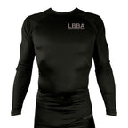 Bossier Jiu Jitsu All Black Rash Guards Long Sleeves #8227 E (LBBA)