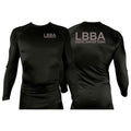 Bossier Jiu Jitsu All Black Rash Guards Long Sleeves #8227 E (LBBA)