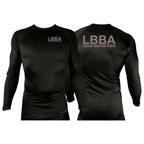 Bossier Jiu Jitsu All Black Rash Guards Long Sleeves #8227 E (LBBA)