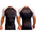 Bossier Jiu Jitsu All Black Ranked Short Sleeve Rash Guards #8227 E (LBBA)