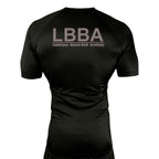 Bossier Jiu Jitsu All Black Rash Guards Short Sleeves #8227 E (LBBA)