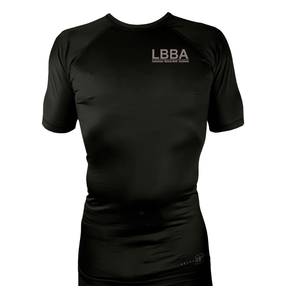 Bossier Jiu Jitsu All Black Rash Guards Short Sleeves #8227 E (LBBA)