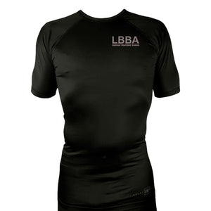 Bossier Jiu Jitsu All Black Rash Guards Short Sleeves #8227 E (LBBA)
